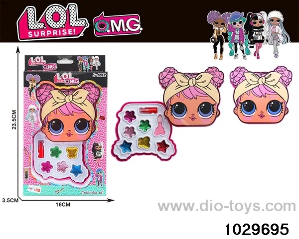 make-up toys in window box