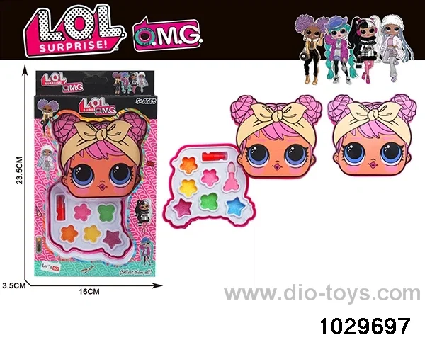make-up toys in window box