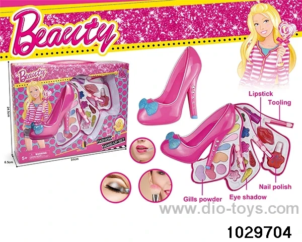 make-up toys in window box
