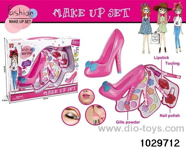 make-up toys in window box