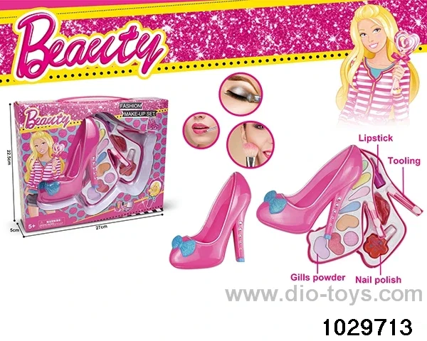 make-up toys in window box