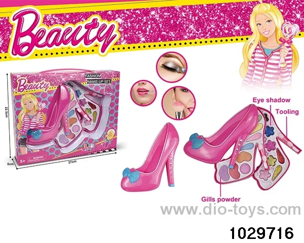 make-up toys in window box