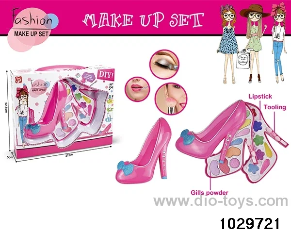 make-up toys in window box