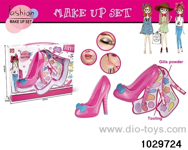 make-up toys in window box