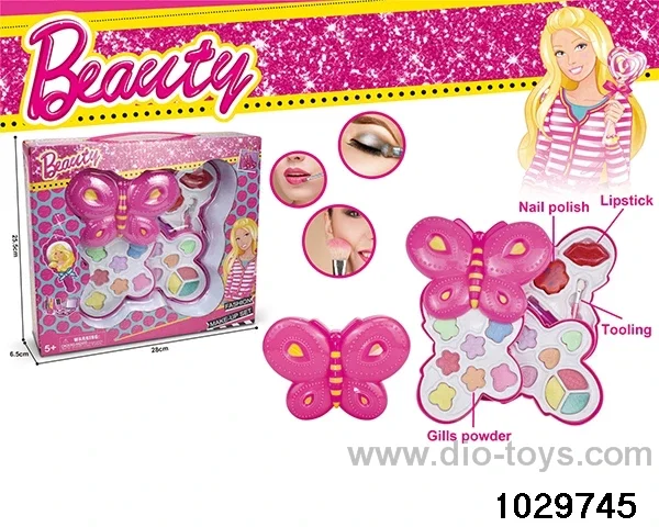 make-up toys in window box