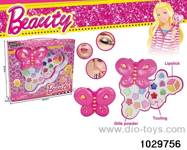 make-up toys in window box