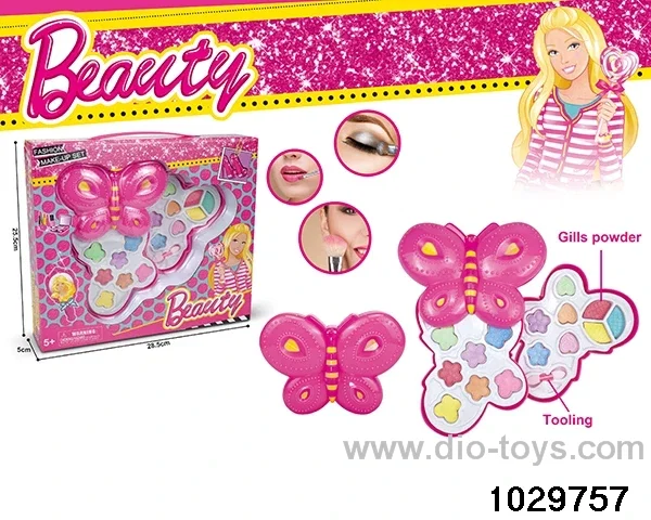 make-up toys in window box