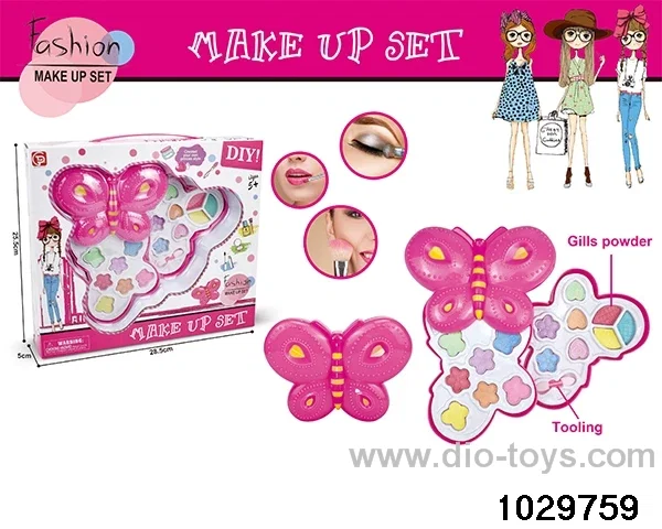make-up toys in window box