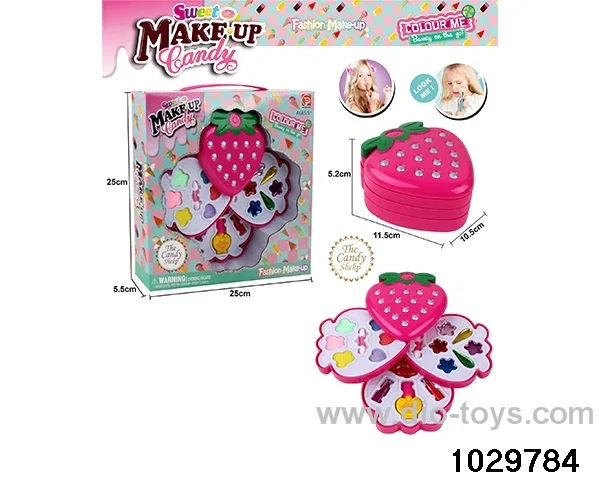 make-up toys in window box