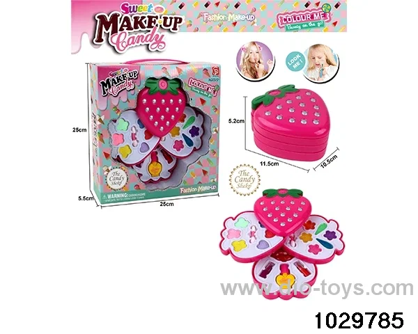 make-up toys in window box