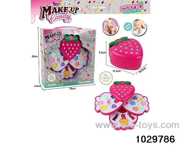 make-up toys in window box