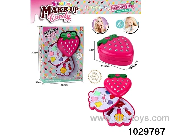 make-up toys in window box