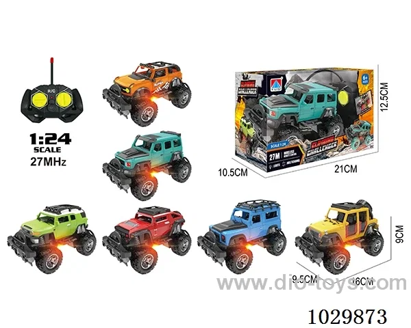 1:24 4ch RC car with light 6sets mixed loading not include battery