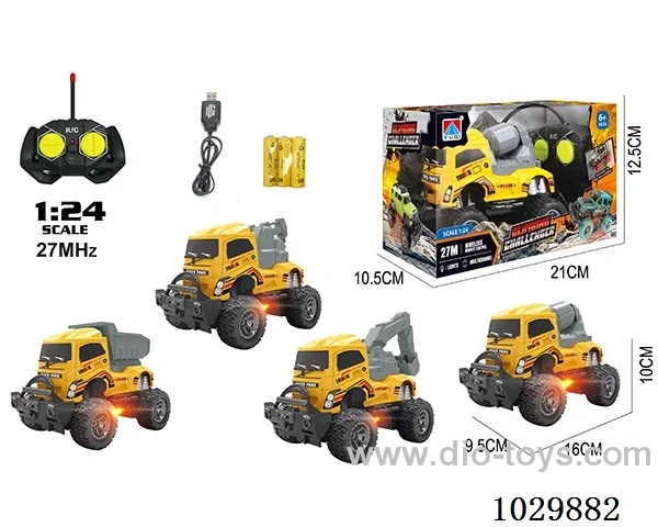 1:24 4ch RC car with light 4sets mixed loading in window box