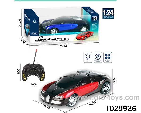 1:24 4 ch rc car with light，not include battery