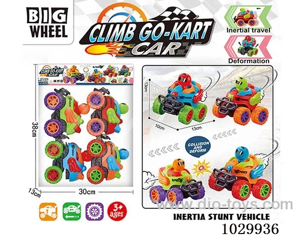 4PCS Intertia car 4color mixedloading in poly bag header