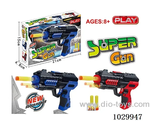soft bullet gun 2color mixed loading in color box