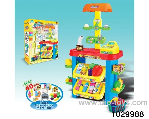 Supermarket counter in color box