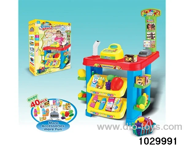 Supermarket counter in color box