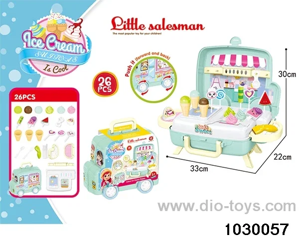 Ice-cream truck in paper card