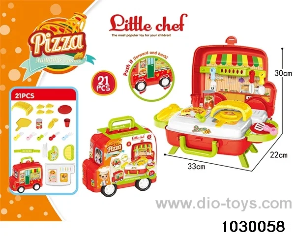 Pizzas in paper card