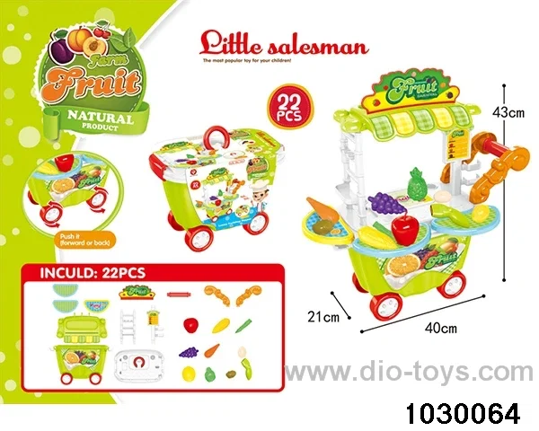 Fruit cart in paper card