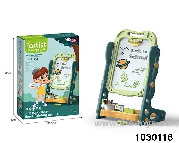 Magnetic drawing board in color box
