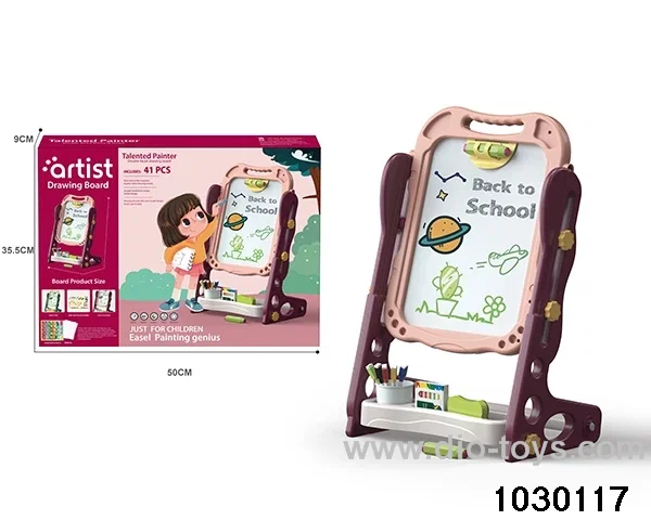 Magnetic drawing board in color box