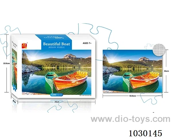 500PCS  Puzzle toy in color box