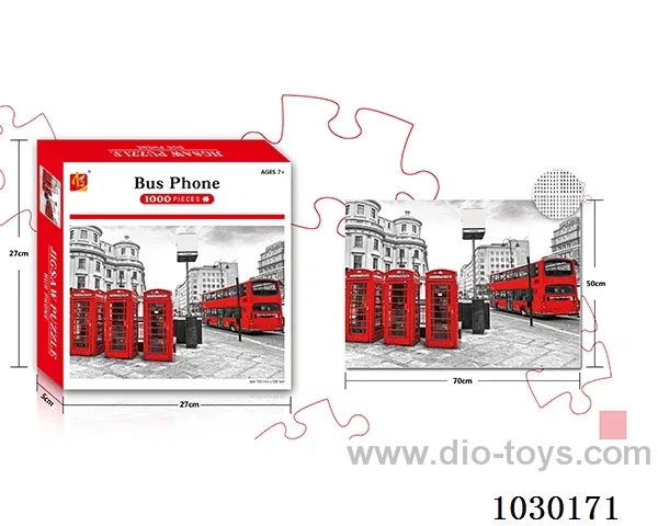 1000PCS  Puzzle toy in color box