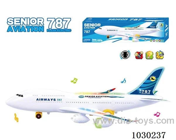 electric universal airplane with light& music  without battery