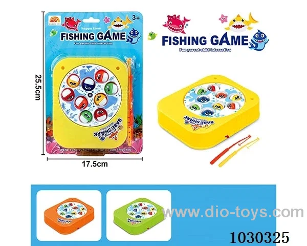 Electric fishing toy 3 color mixed loading in blister card