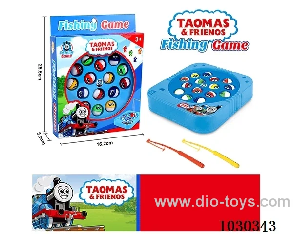 Electric fishing toy in window box