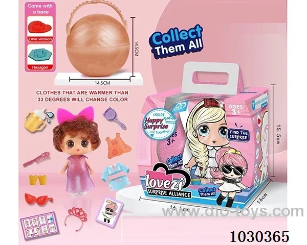 doll set in color box