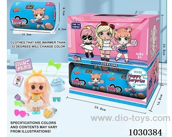 doll set in color box