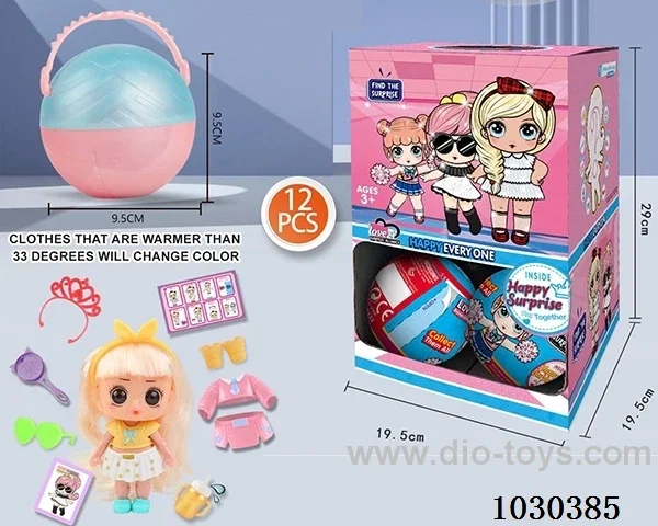 doll set in color box