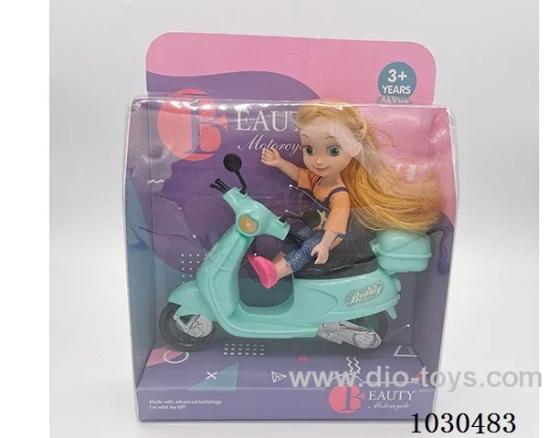 doll + motorcycle  in Display box