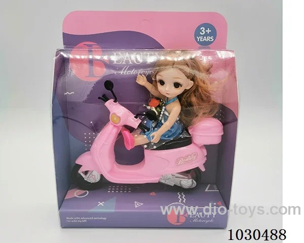doll + motorcycle  in Display box
