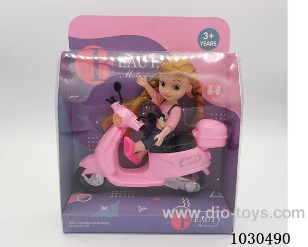 doll + motorcycle  in Display box