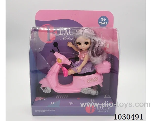 doll + motorcycle  in Display box