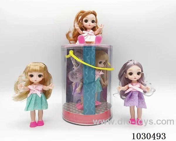 3pcs doll set in Barrel