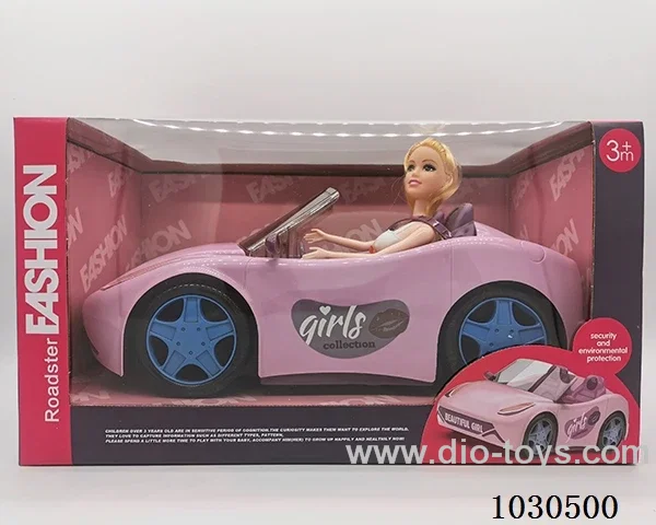 doll &car in Window box
