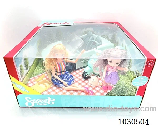 doll &car in color box