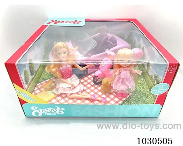 doll &car in color box