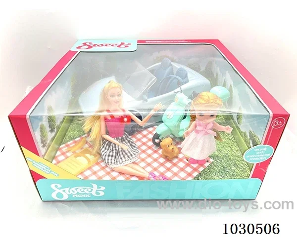 doll &car in color box