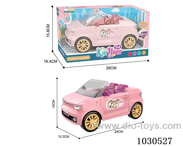 doll &car  in Window box