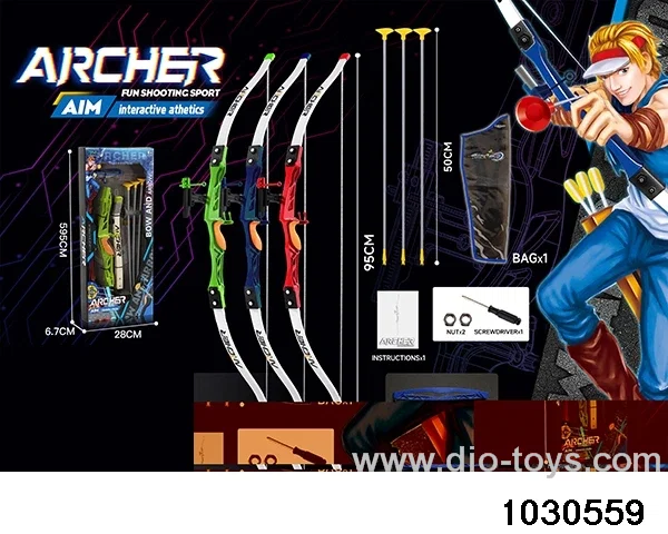 1:1.5 simulation bow and arrow in color box
