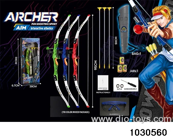 1:1.5 simulation bow and arrow in color box