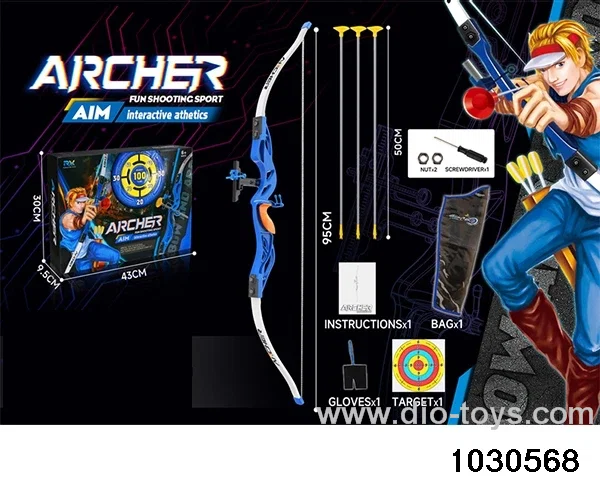 1:1.5 simulation bow and arrow in color box