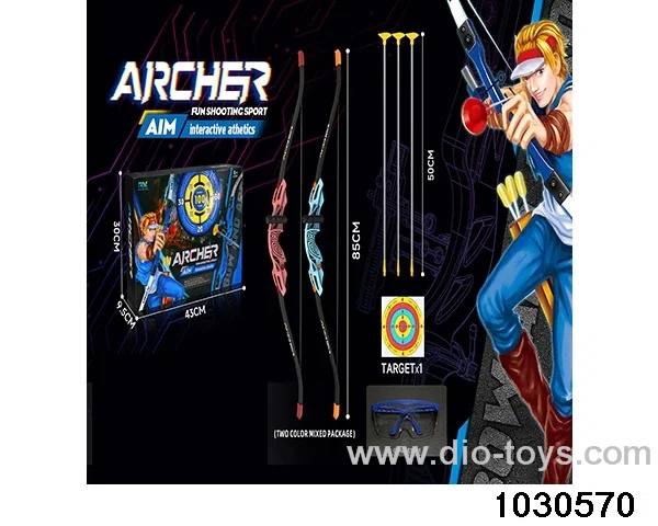 1:1.5 simulation bow and arrow in color box